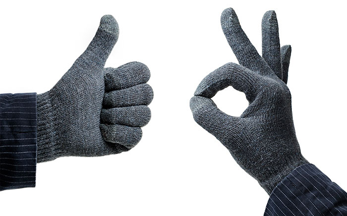wool gloves smartphone